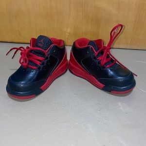 Youth size 8C black and red Jordan’s